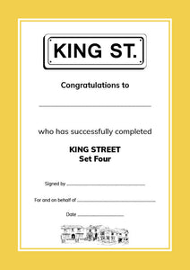 KING STREET Certificates (PDF)