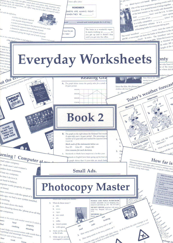 Everyday Worksheets: Book 2