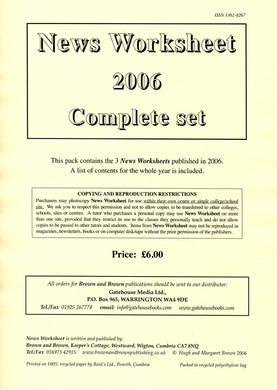 News Worksheet 2006