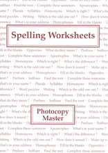 Load image into Gallery viewer, Spelling Worksheets