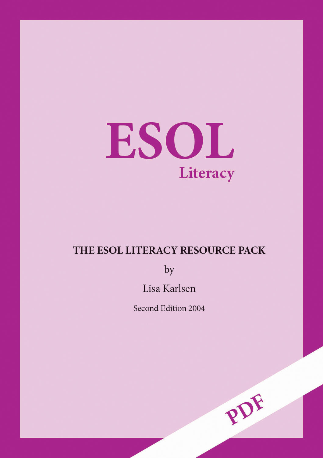 ESOL Literacy Resource Pack (PDF)