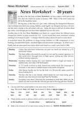 Load image into Gallery viewer, News Worksheet 2003-05 Back Pack